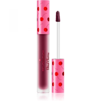 I Heart Revolution Vinyl Cherry Liquid Lipstick Black Forest