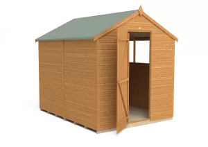 Forest Garden 8 x 6ft Apex Shiplap Dip Treated Shed with Assembly