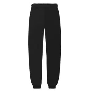 Fruit Of The Loom Childrens/Kids Unisex Jog Pants / Jogging Bottoms (7-8) (Black)