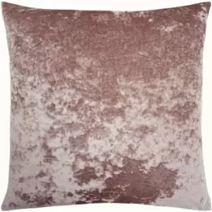 Paoletti Verona Crushed Velvet Cushion Cover (60cm x 40cm) (Blush) - Blush