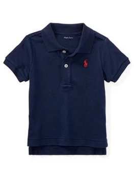 Ralph Lauren Baby Boys Classic Short Sleeve Polo Top - Navy, Size 12 Months