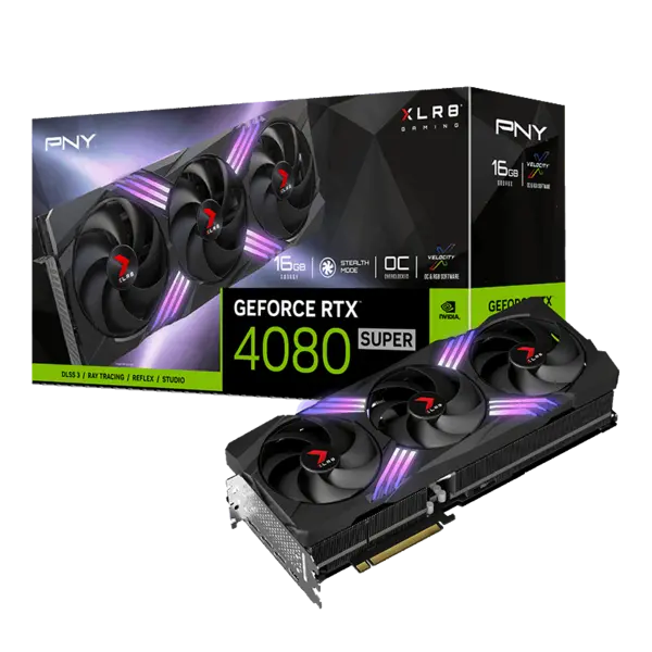 PNY GeForce RTX 4080 SUPER 16GB OC ARGB TF GDDR6X - VCG4080S16TFXXPB1-O