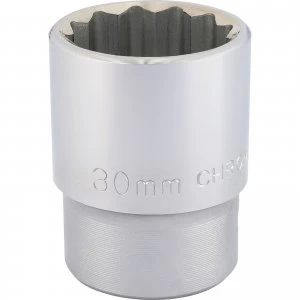 Draper 3/4" Drive Polished Finish Bi Hexagon Socket Metric 3/4" 30mm