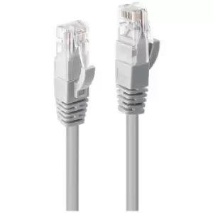 LINDY 48000 RJ45 Network cable, patch cable CAT 6 U/UTP 0.3 m Grey