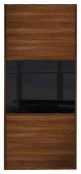 Wickes Sliding Wardrobe Door Wood Effect Frame Mirror Panel Wideline Or Fineline Custom Size 1 550-900mm Wide