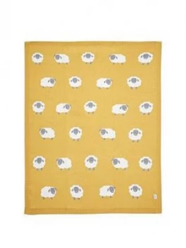 Mamas & Papas Sheep Motif Knitted Blanket