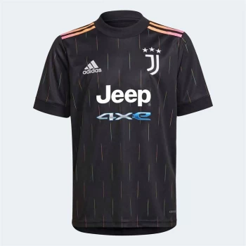 adidas Juventus Away Shirt 2021 2022 Junior - Black