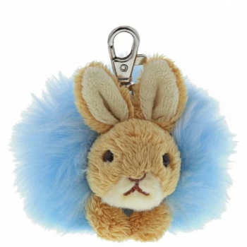 Peter Rabbit Pom Pom Keychain