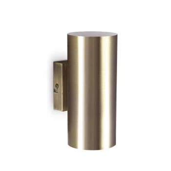 Hot 2 Light Up & Down Wall Light Burnished Finish