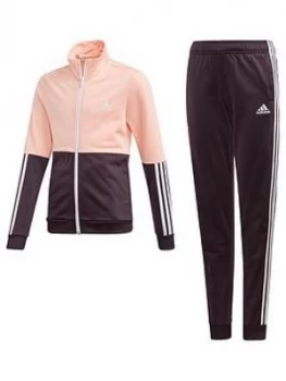 adidas Girls Tracksuit - Purple, Coral, Size 13-14 Years, Women