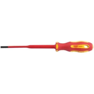 Draper Ergo Plus&amp;#174; Slimline Plain Slot VDE Screwdriver, 3.5 x 100mm