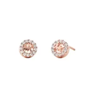 Michael Kors Pave Logo Studs - Pink