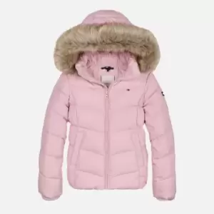 Tommy Hilfiger Girls Essential Down Jacket - Pink Shade - 14 Years