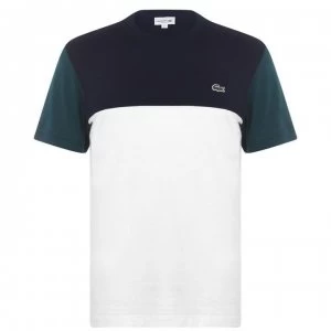 Lacoste Cut and Sew T Shirt - Marine XP2