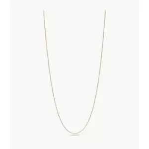 Fossil Outlet Womens Vintage Iconic Oh So Charming Gold-Tone Stainless Steel Chain Necklace - Gold