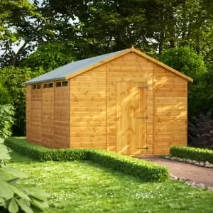 Power Sheds 14 x 10ft Apex Shiplap Dip Treated Security Shed