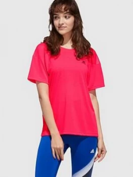 adidas UC Tee - Pink, Size XS, Women