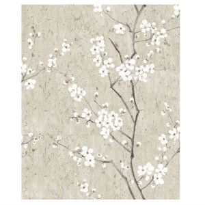 Robert Dyas Boutique Sakura Wallpaper - Gold