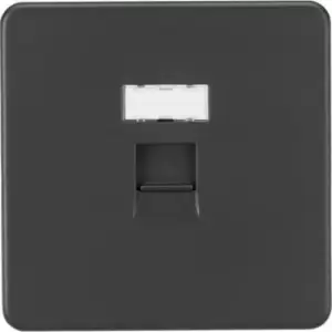 MLA Knightsbridge Screwless RJ45 Network Outlet Anthracite - SFRJ45AT