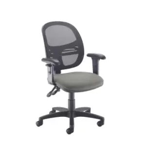Dams MTO Jota Mesh Medium Back Operators Chair with Adjustable Arms - Tarot Purp