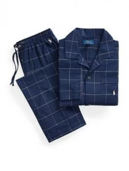 Polo Ralph Lauren Flannel Sleepwear Set - Navy