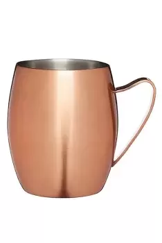 Copper Finish Double Walled Moscow Mule Mug, 370ml Gift Tagged