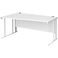 Dams International Wave Desk MCM16WLWHWH 1,600 x 725 x 800 - 990 mm