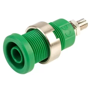 PJP 3265-I-V Green Shrouded Socket (stud)