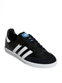 adidas Originals Samba Junior - Black/White, Size 4