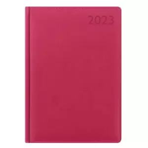 Letts Verona A5 2023 Day per Page Diary, Pink