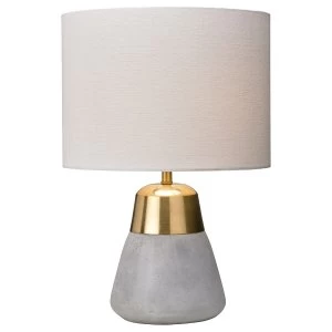 Village At Home Jasper Table Lamp - Gold/Ivory