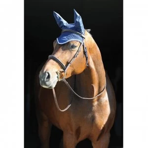 Weatherbeeta Crochet Ear Cover - Navy/White