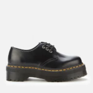 Dr. Martens Womens 1461 Quad Leather 3-Eye Shoes - Black - UK 6