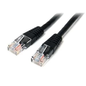 StarTech 15m Cat5e Black Molded RJ45 UTP Cat 5e Patch Cable 15 m Patch Cord