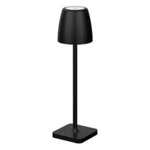 Digby 30cm Outdoor Portable Lamp Sandy Black Aluminium LED 2W 207Lm 3000K IP54 dc Switched usb Wire - Merano