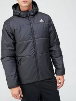 adidas Hooded Insulated Jacket - Black, Size XL, Men