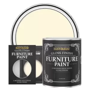 Rust-Oleum Gloss Furniture & Trim Paint - CLOTTED CREAM - 750ml