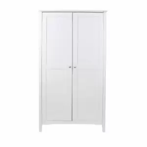 Como White White 5 Drawer Chest White