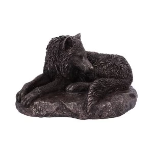 Guardian Of The North Bronze Wolf Figurine