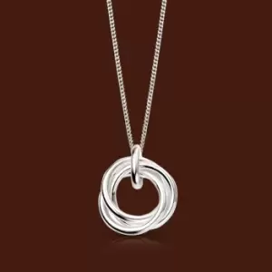 Portrait Muse Silver Triple Knot Necklace