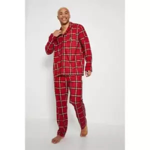 I Saw It First Family Mens Christmas Nightwear Set - Red