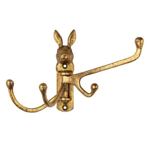 Sass & Belle Gold Rabbit Multi Hook