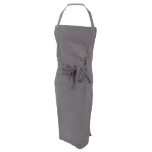 Jassz Bistro Bib Apron / Hospitality & Catering (Pack of 2) (One Size) (Grey)