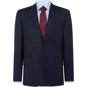 Howick Tailored Darby Birdseye Slim Fit Suit Jacket - Blue