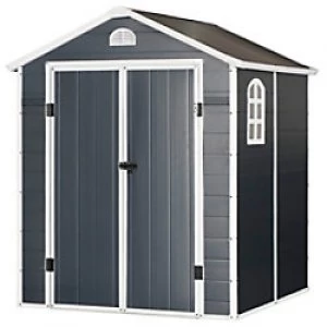 OutSunny Garden Storage Shed Grey Water proof Outdoors 2020 mm x 180 mm x 1080 mm