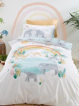 Catherine Lansfield Pineapple Elephant Paradise Desert Animals Duvet Set - Db, Multi