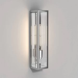 LED Outdoor Wall Light Polished Stainless Steel IP44, E27