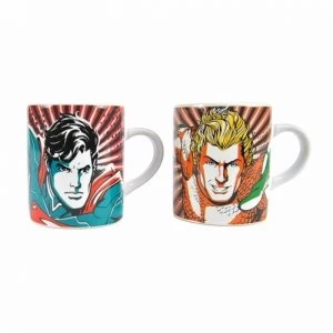 Justice League - Aquaman & Superman Set of 2 Heat Change Mini Mug Set