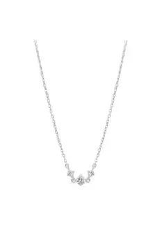 Sterling Silver 925 Solitaire Row Necklace