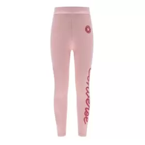 Converse Script Leggings Junior Girls - Pink